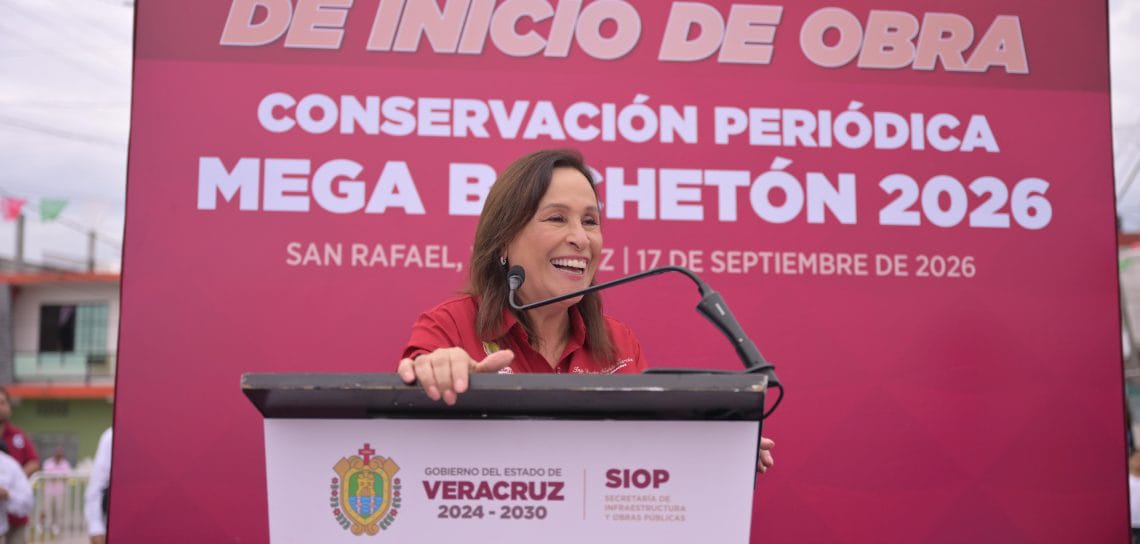 Rocío Nahle pone en marcha rehabilitación de 9.4 km de caminos en San Rafael