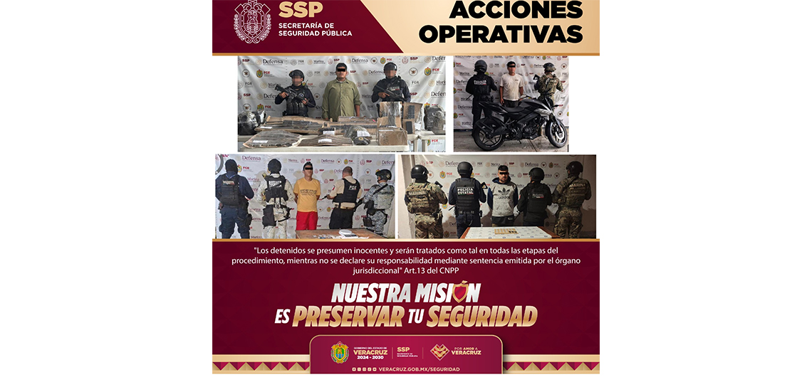 11 personas detenidas y casi 100 dosis de presuntas sustancias ilícitas, en acciones operativas